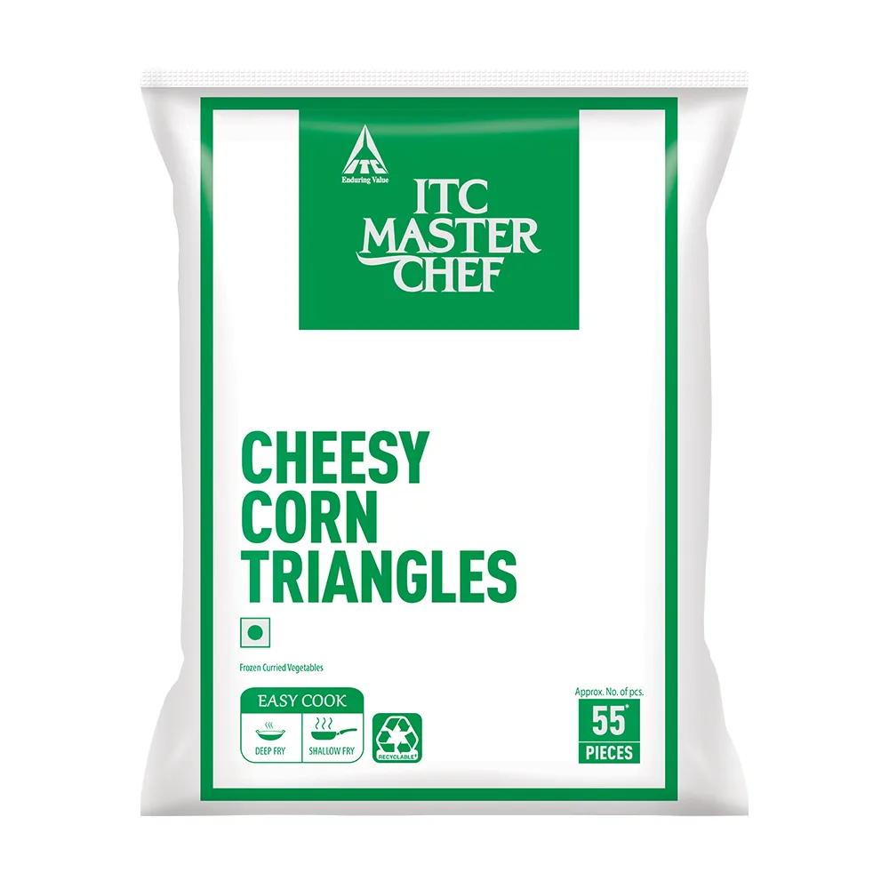 ITC - Cheese Corn Triangles, 1 Kg (Approx. 55 Pcs)