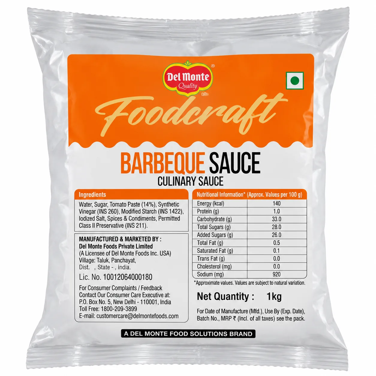 Del Monte - Barbecue Sauce, 1 Kg