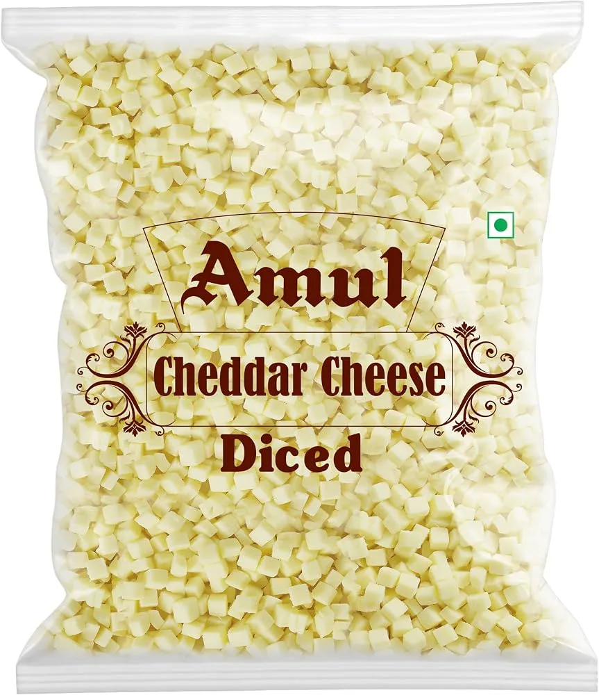 Amul - Diced Cheddar Cheese, 1 Kg
