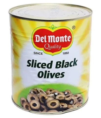 Del Monte - Black Sliced Olives, 3 Kg