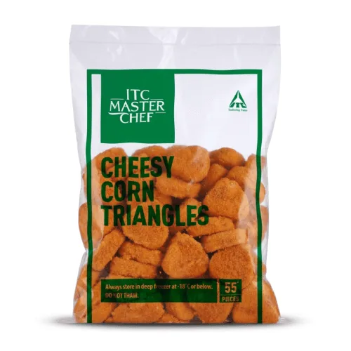 ITC - Cheese Corn Triangles, 1 Kg (Approx. 55 Pcs)