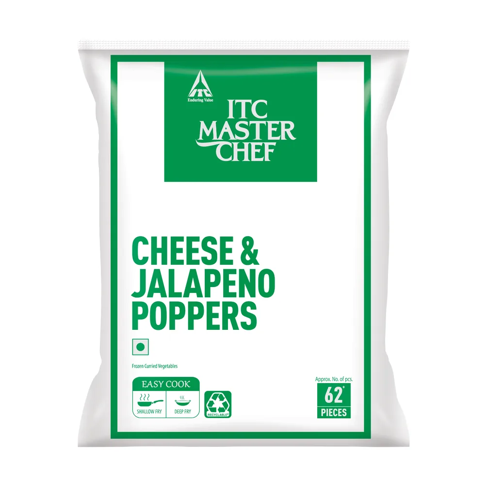 ITC - Cheese & Jalapeno Poppers, 1 Kg (Approx. 62 Pcs)