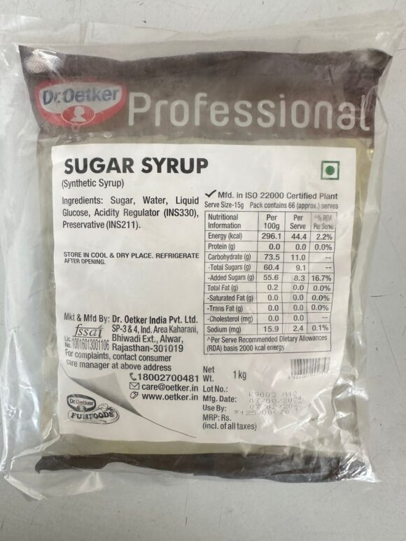 Dr. Oetkar- Sugar Syrup 1kg