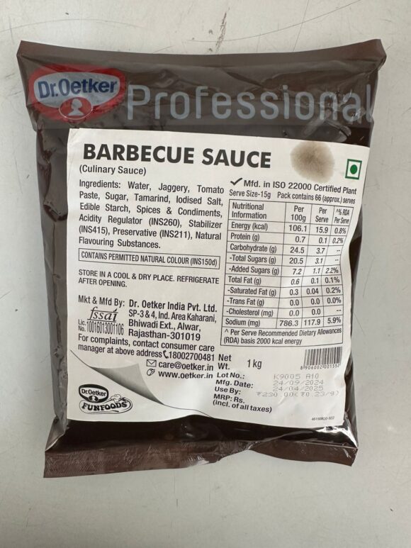 Dr. Oetkar- Barbeque Sauce-1 KG